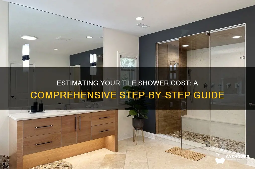 how to estimate cost of tile shower