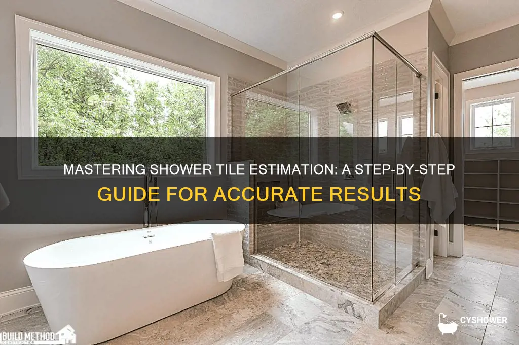 how to estimate tile for shower