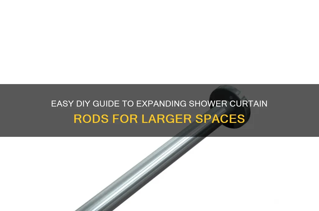 how to expand shower curtain rods