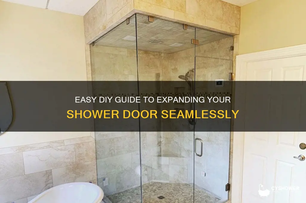 how to expand shower door