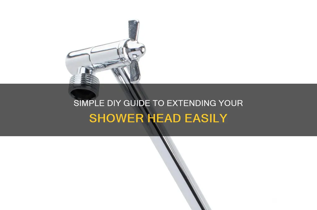 how to extend a shower head