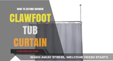 Creative Solutions: Extending Your Clawfoot Tub Shower Curtain Easily