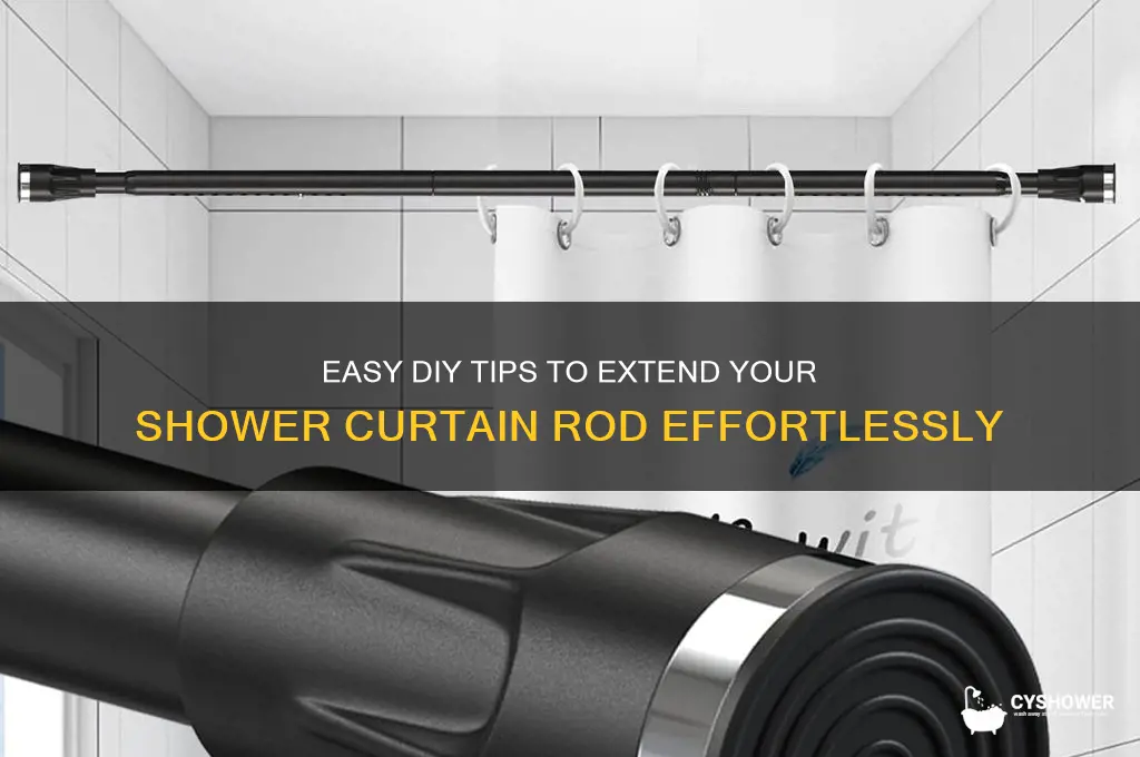 how to extend shower curtain rod
