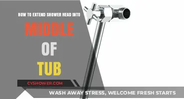 Extending Your Shower Head to the Tub's Center: A DIY Guide