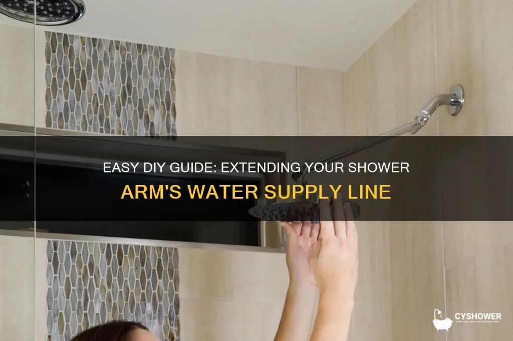 how to extend water supply to shower arm