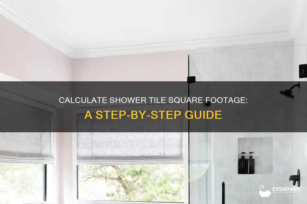 how to figure sq foot tile in shower surround