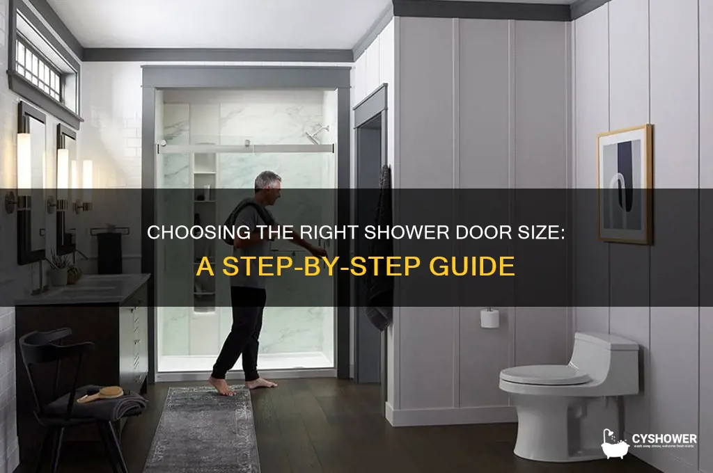 how to figure what size shower door you need