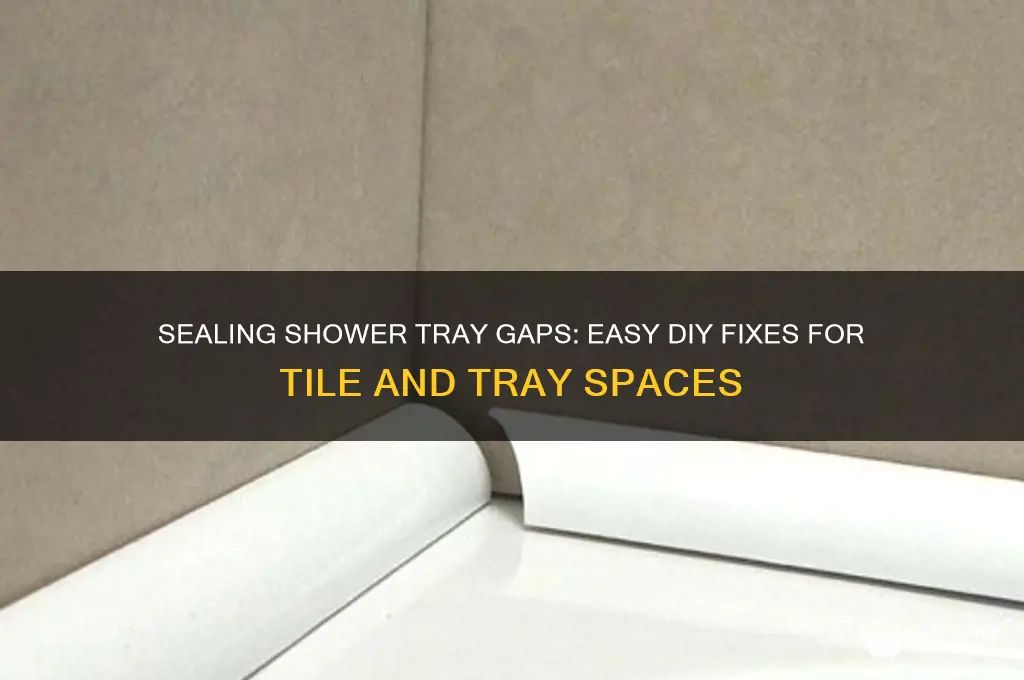 how to fill gap between shower tray and tiles