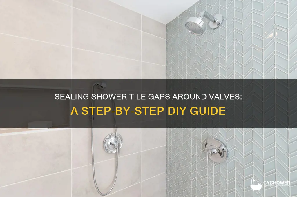 how to fill gap shower tile to valve