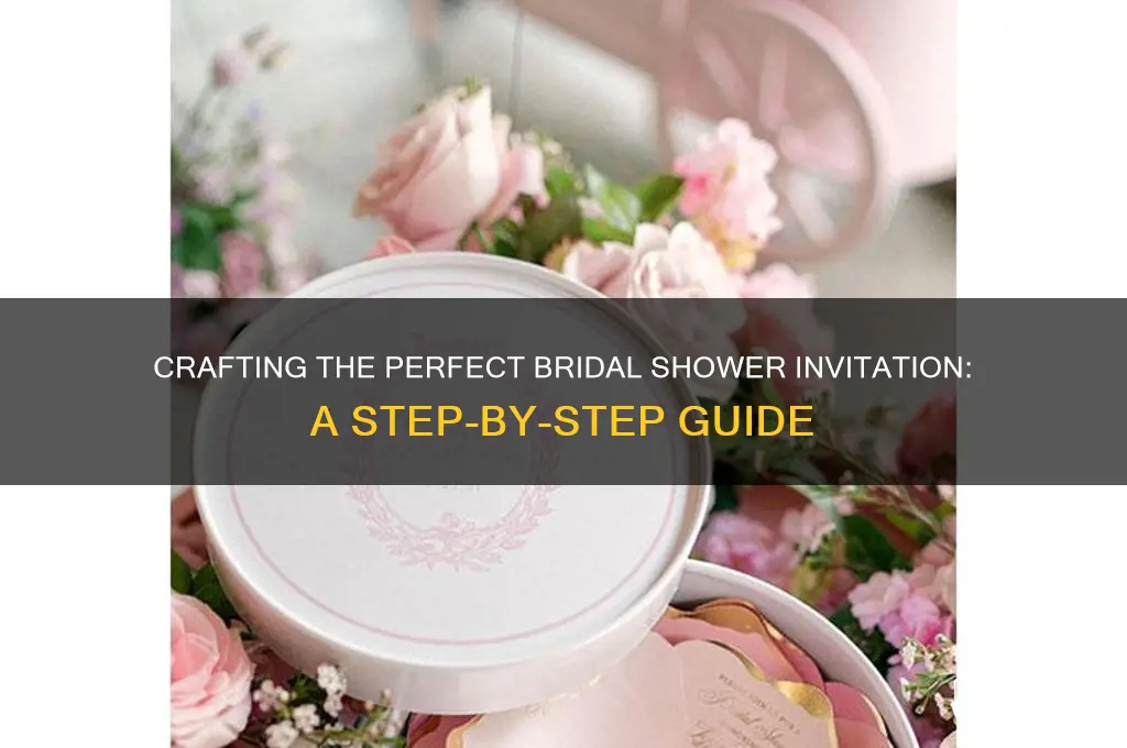 how to fill out a bridal shower invitation