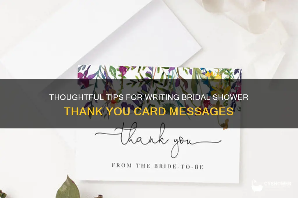 how to fill out thank you cards for bridal shower