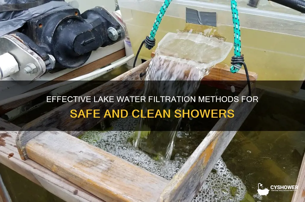 how to filter lake water for shower