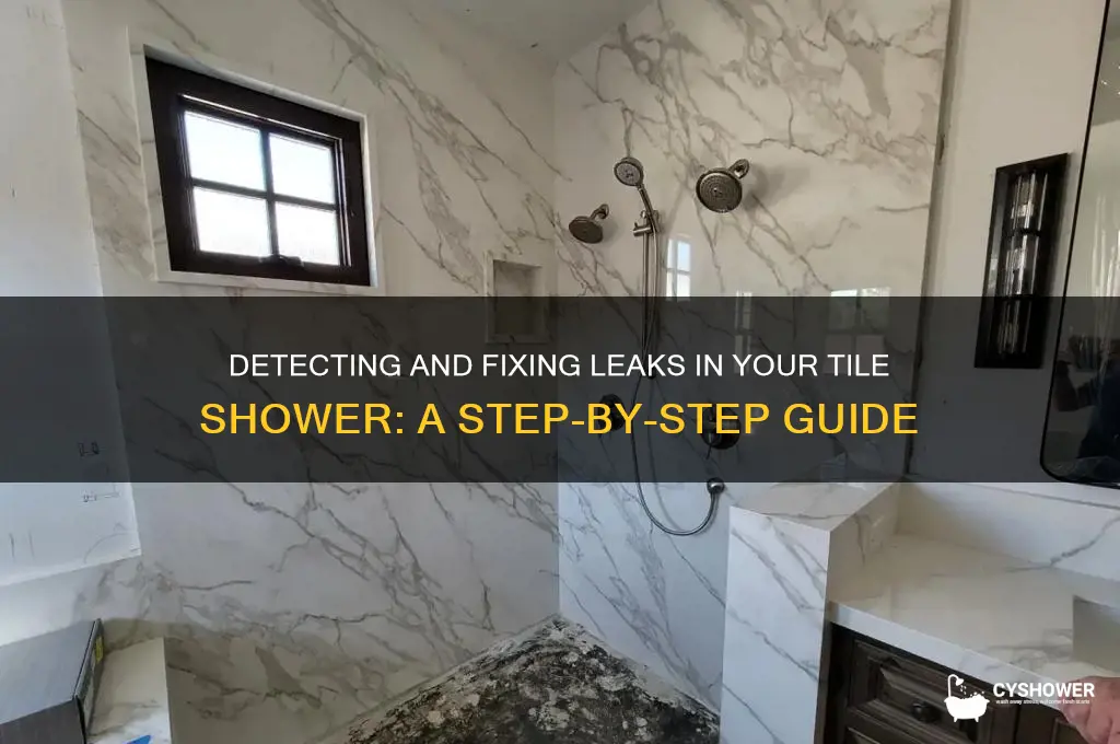 how to find a leak in a tile shower