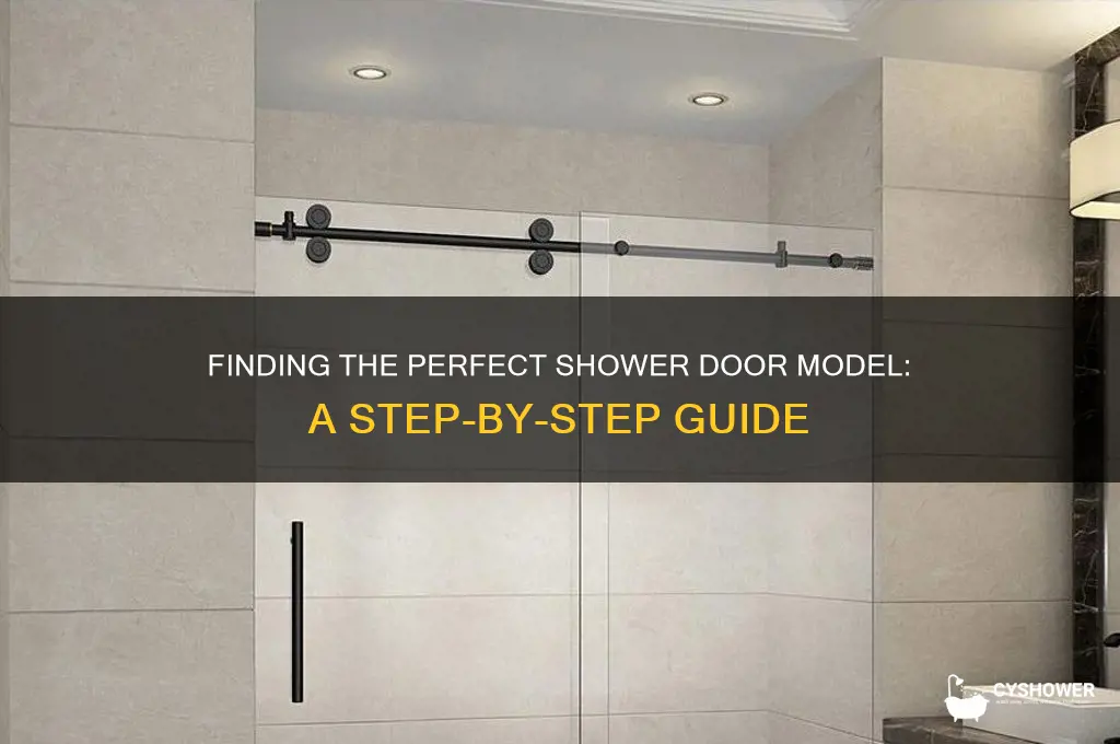 how to find a shower door model