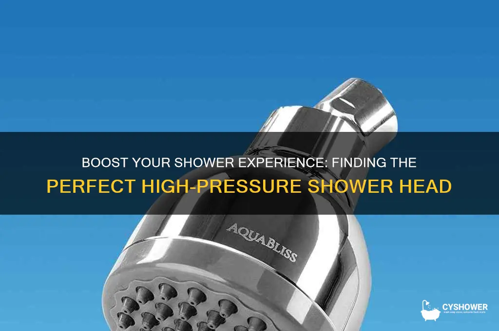 how to find a shower head with good pressure