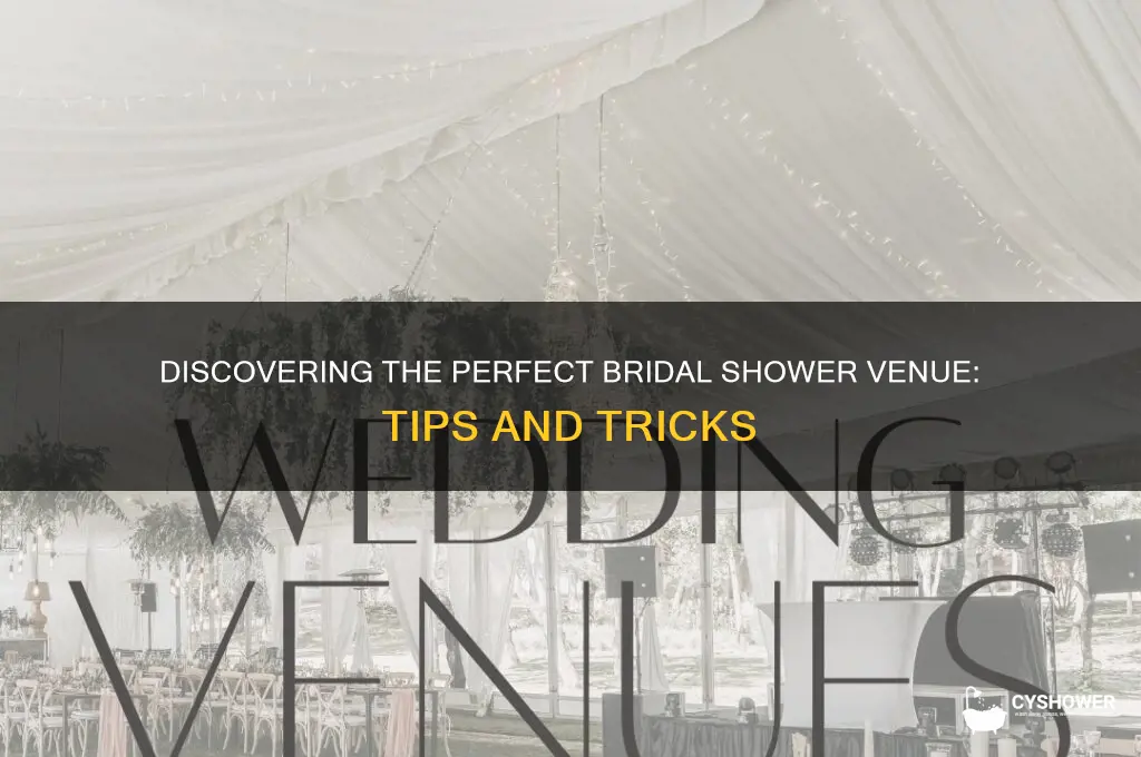 how to find bridal shower venue