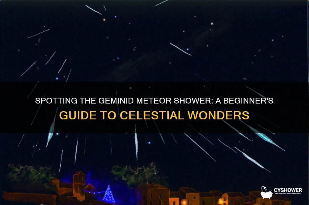 how to find geminid meteor shower