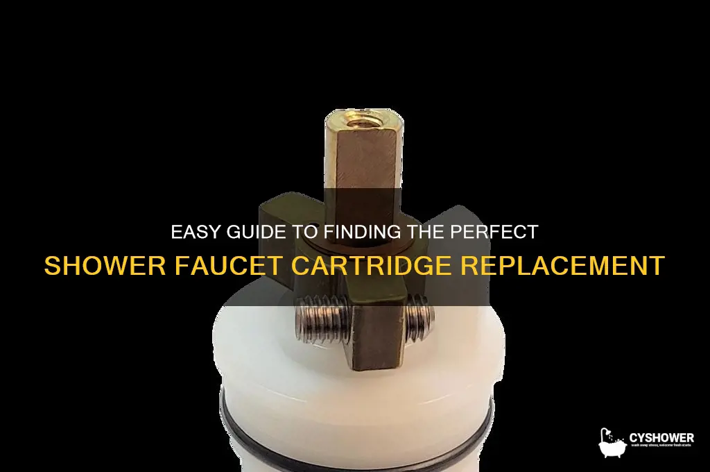 how to find replacement for shower faucet cartridge