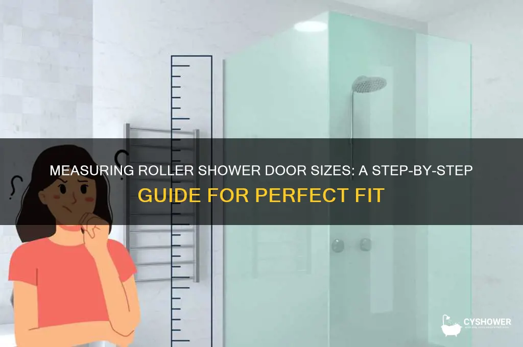 how to find size of rollers shower doors