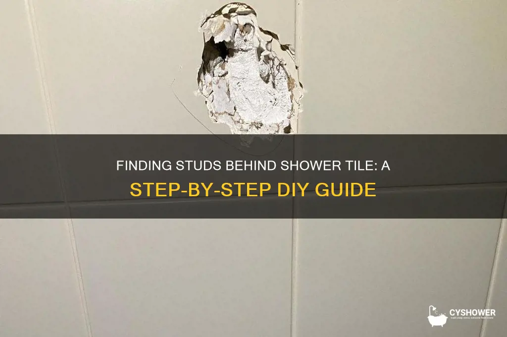 how to find stud behind shower tile