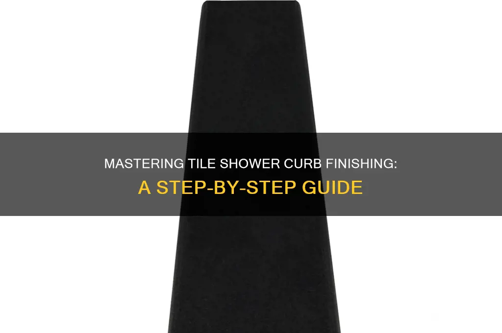 how to finish a tile shower curb