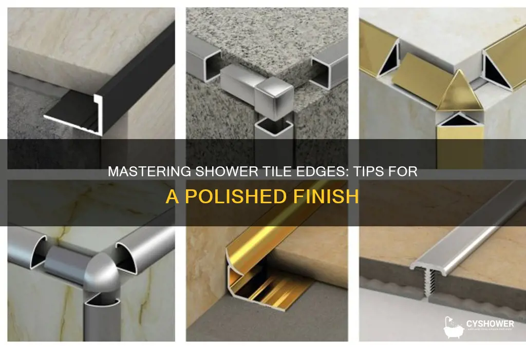 how to finish edge of shower tile