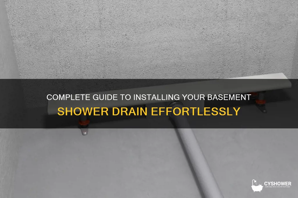 how to finish my basement shower drain