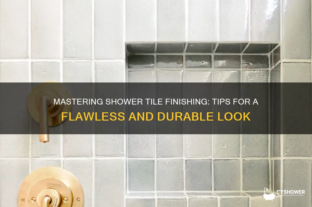 how to finish off shower tile