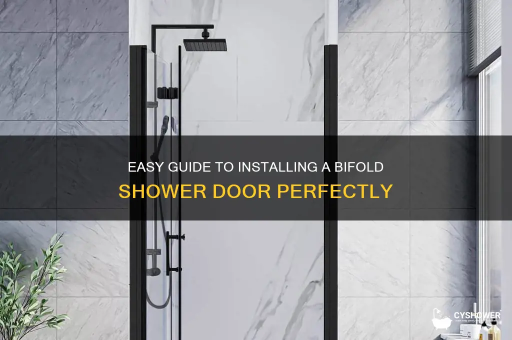 how to fit a bifold shower door