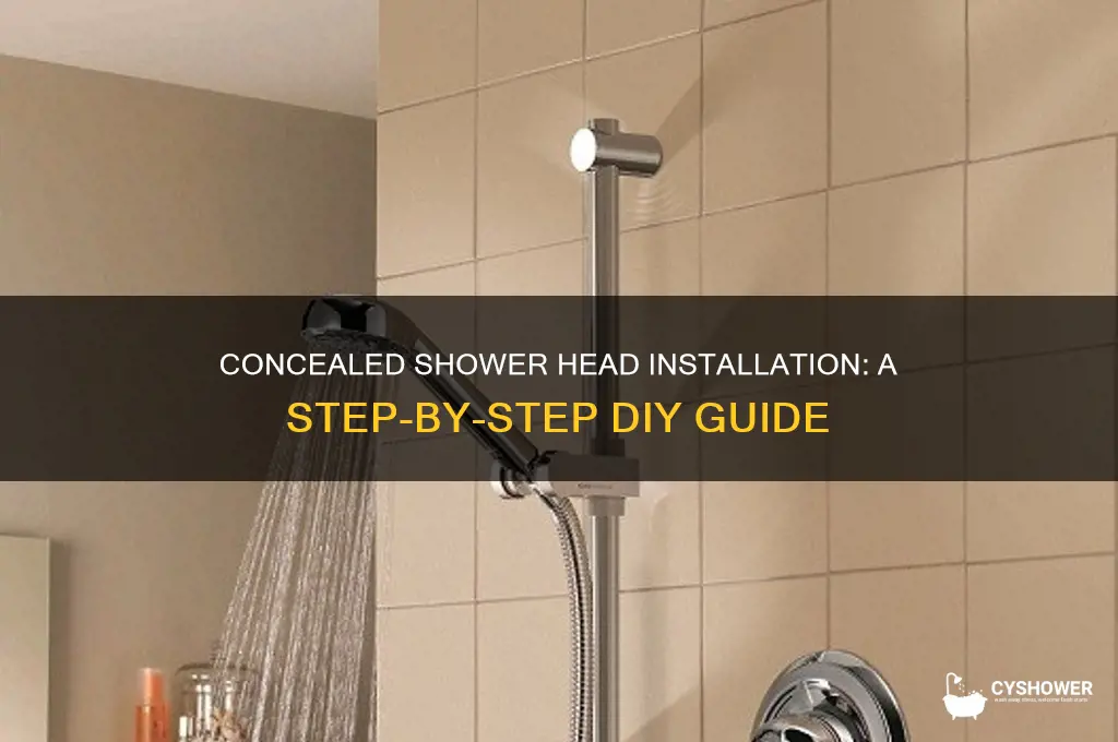 how to fit a concealed shower head
