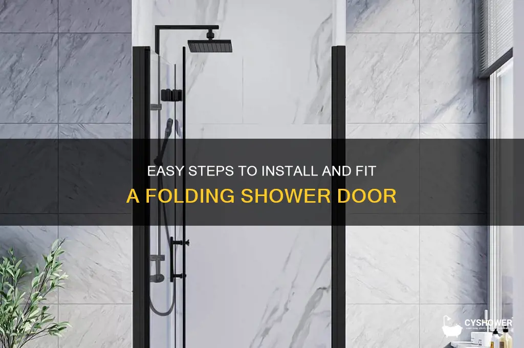 how to fit a folding shower door