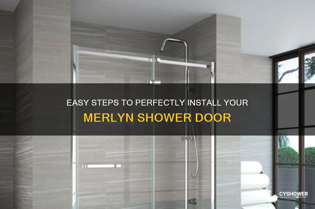 how to fit a merlyn shower door