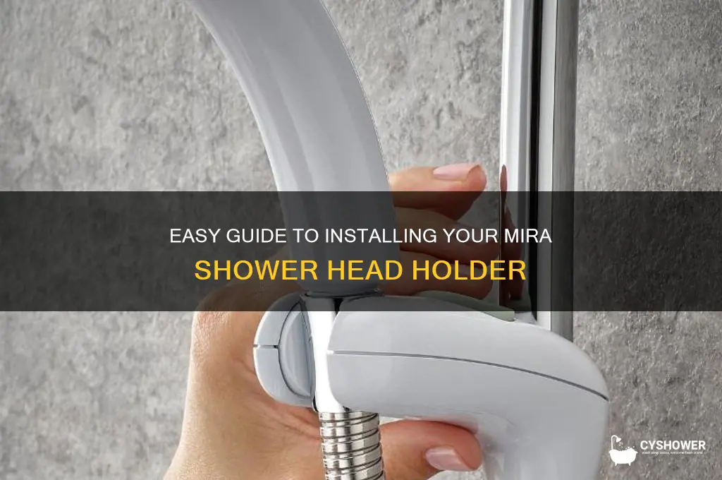 how to fit a mira shower head holder