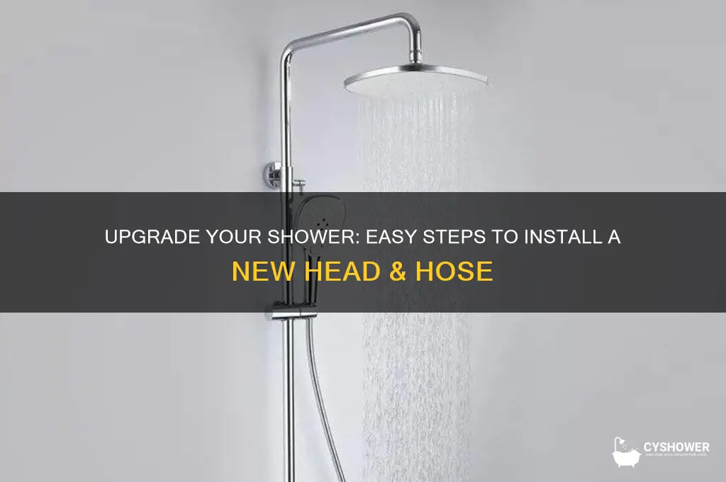 how to fit a new shower head and hose
