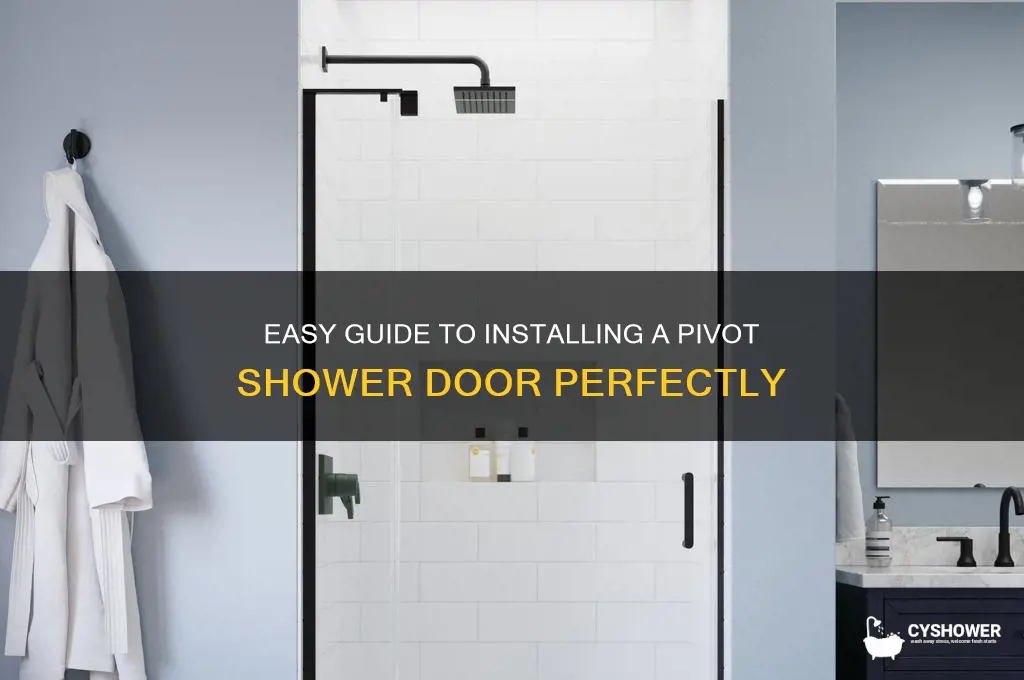 how to fit a pivot shower door