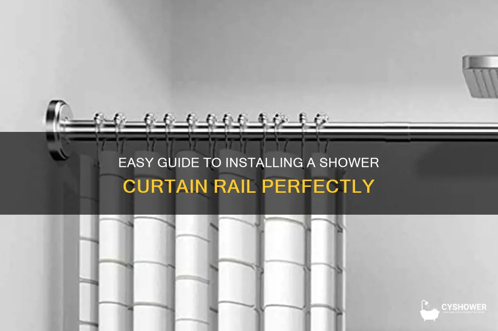 how to fit a shower curtain rail