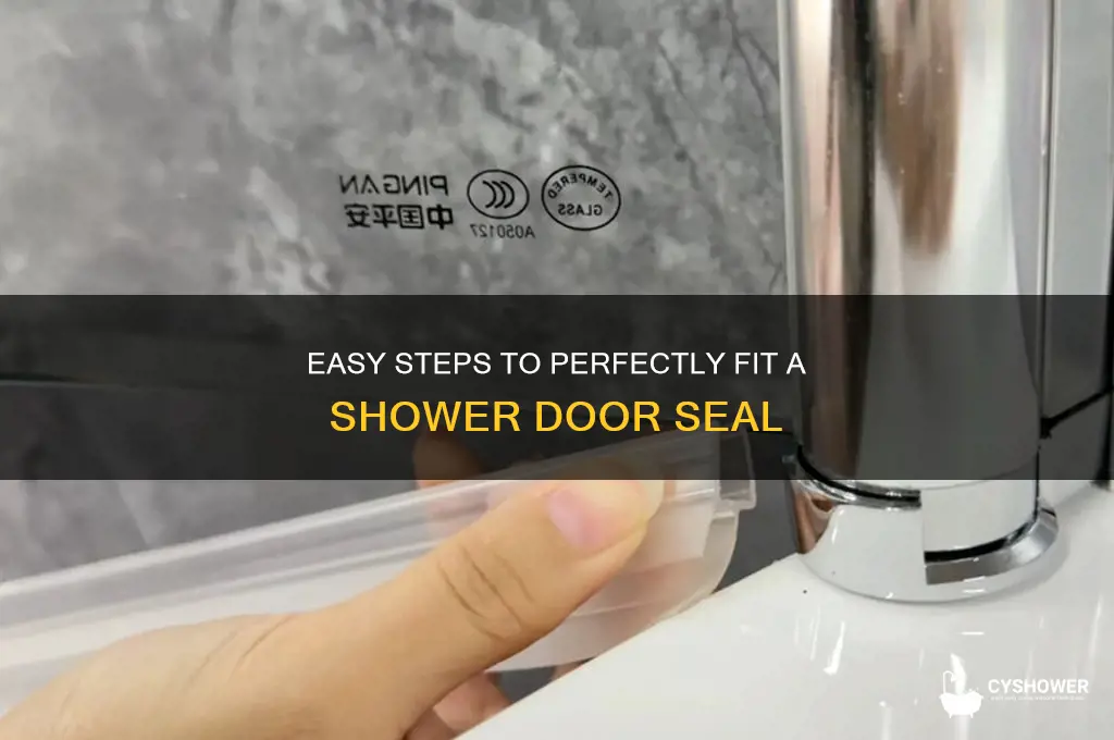 how to fit a shower door seal