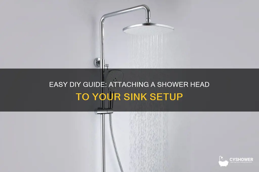 how to fit a shower head on a sink