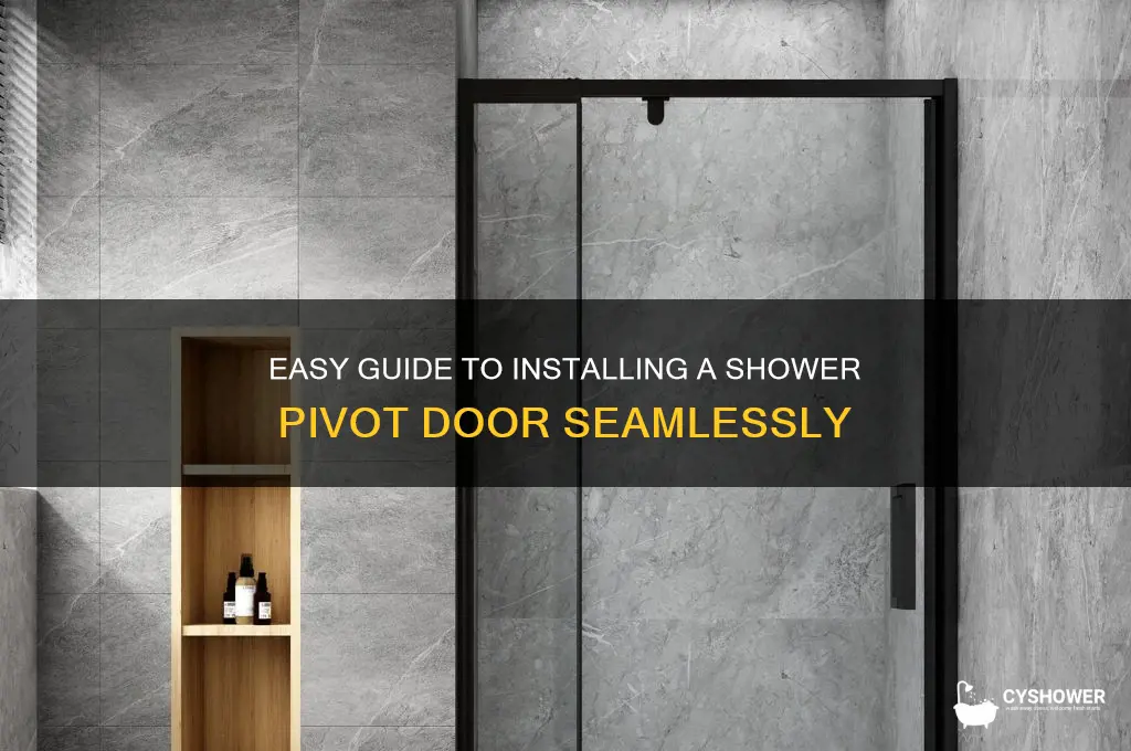 how to fit a shower pivot door
