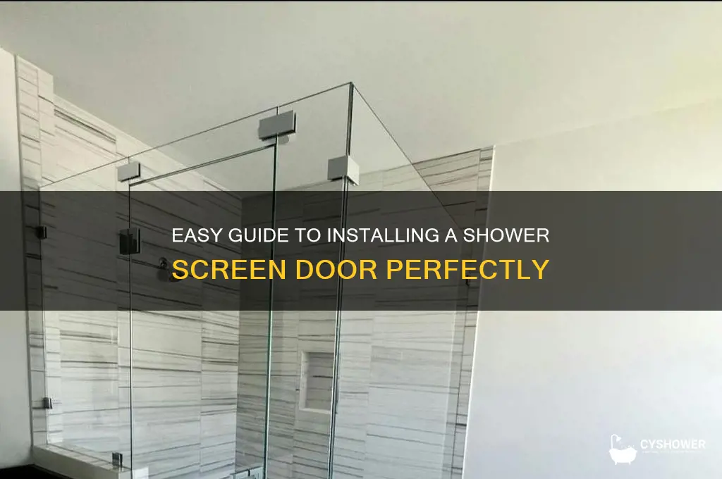 how to fit a shower screen door