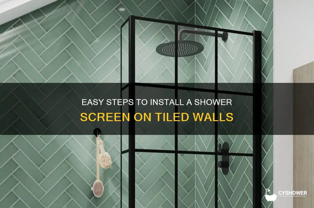 how to fit a shower screen on tiles