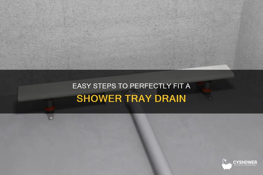 how to fit a shower tray drain