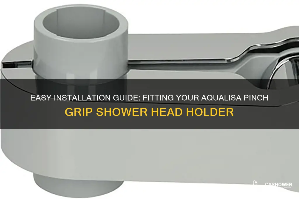 how to fit aqualisa pinch grip shower head holder