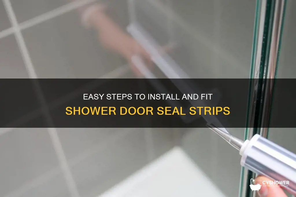 how to fit shower door seal strip