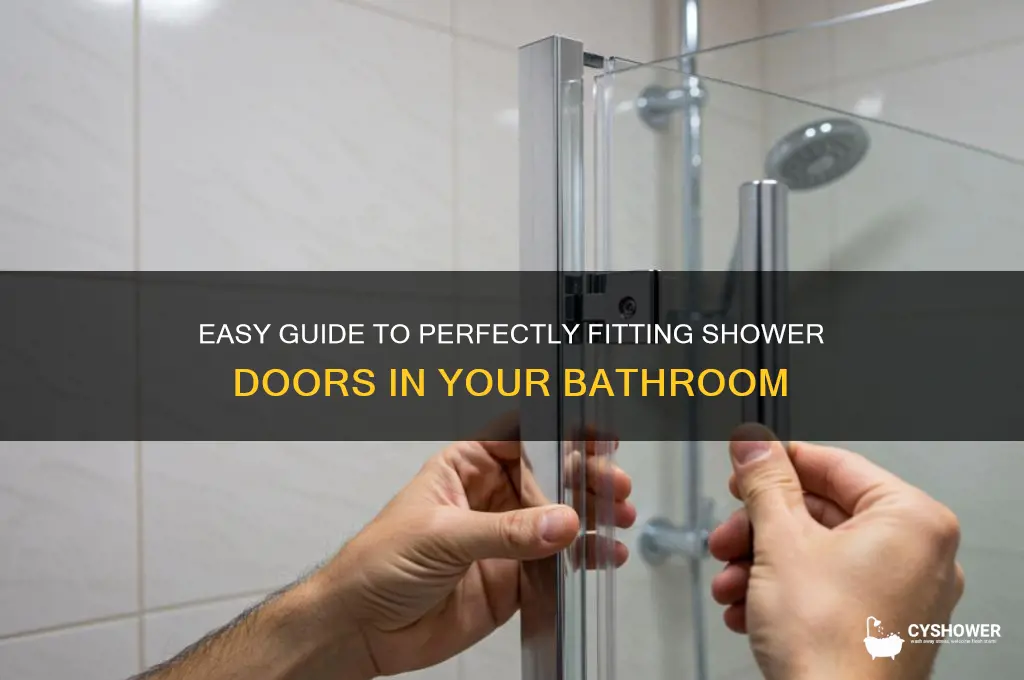 how to fit shower doors