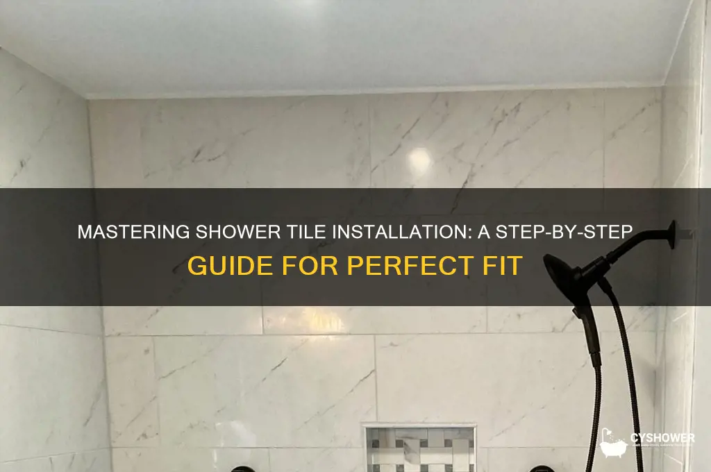 how to fit shower tiles