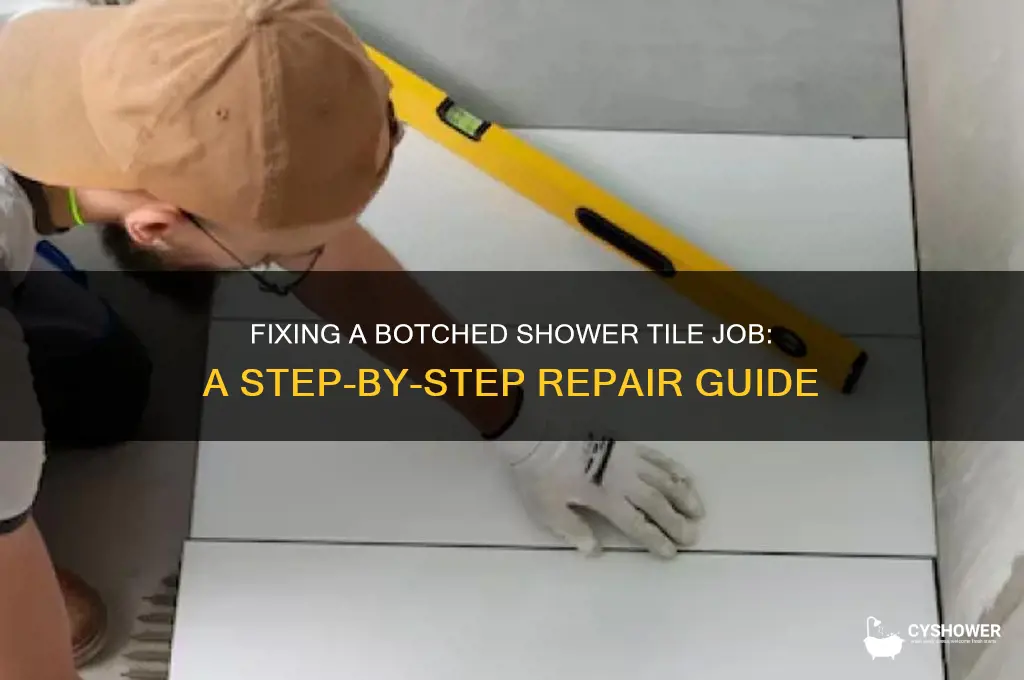 how to fix a bad shower tile job