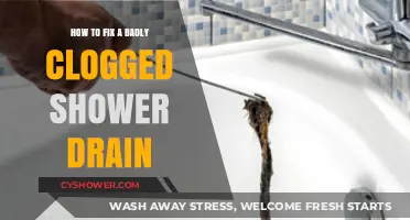 Quick DIY Fixes for a Badly Clogged Shower Drain