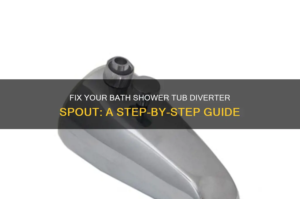how to fix a bath shower tub diverter spout