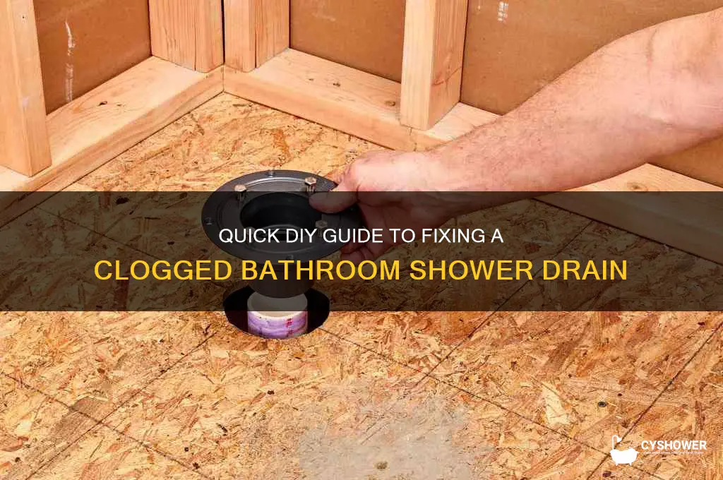 how to fix a bathroom shower drain